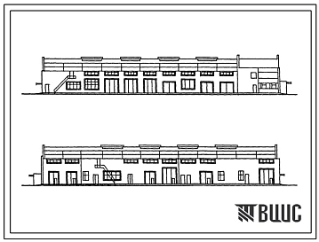 Типовой проект 503-1-32с.85 Главный корпус автотранспортного предприятия на 150 спецавтомашин для аэропортов гражданской авиации