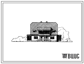 Типовой проект 141-135-166/1 Двухэтажный дом с двумя трехкомнатными квартирами в двух уровнях. Для строительства в 1В климатическом подрайоне, 2 и 3 климатических районах