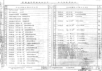 Альбом 21 Панели наружных стен. Рабочие чертежи. Редакция 3. Шифр 65/13015