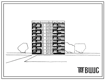 Типовой проект 96-019 9-этажная блок-секция рядовая правая на 36 квартир для строительства во 2 и 3 строительно-климатических зонах.