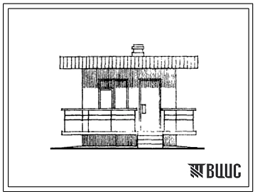 Типовой проект 501-282 Одноэтажное здание переездного поста. Стены из кирпича