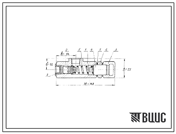 Шифр КПШ-20.000 Клапан предохранительный КПШ-20.000