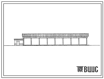 Типовой проект 503-1-26.84 Навес-стоянка гаража на 16 автомашин  ремонтно-механической мастерской на 80 условных ремонтов в год. Стены кирпичные