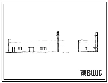 Типовой проект 902-9-13 Производственно-вспомогательное здание для станций биологической очистки сточных вод с пневматической аэрацией производительностью 100, 200, 400, 700 куб.м/сут