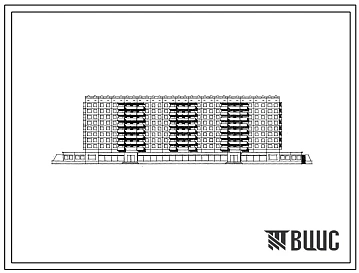 111-135-181 Девятиэтажный жилой дом на 128 квартир (однокомнатных 1Б-16, двухкомнатных 2Б-64, трехкомнатных 3Б-48) с магазином в первом этаже. Для строительства в 1В климатическом подрайоне, 2 климатическом районе с возможностью применения в 3 климатическ