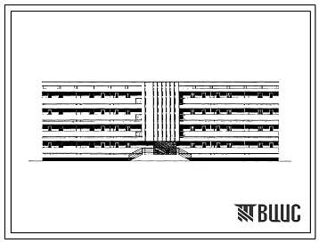 Типовой проект 134-77-28сп 4-этажный галерейный дом-блок на 24 квартиры (однокомнатных 1Б-16, двухкомнатных 2Б-8) для строительства в районах с сейсмичностью 7 баллов и в несейсмических районах.