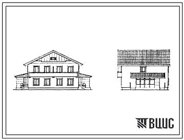 Типовой проект 144-52-208с Двухэтажный дом на 2 шестикомнатные квартиры типа 6Б в двух уровнях. Для строительства в районах сейсмичностью 7 и 8 баллов во 2В и 3В климатических подрайонах Казахской ССР
