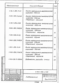 Выпуск 3 Плиты перекрытий с круглыми пустотами длиной 2860 и 2260 мм, шириной 1790, 1490, 1190 и 990 мм для строительства в районах сейсмичностью 9 баллов. Рабочие чертежи