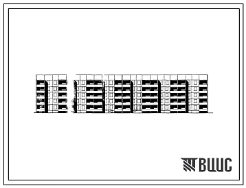 Типовой проект 111-105-70с Дом пятиэтажный шестисекционный 70-квартирный крупнопанельный.