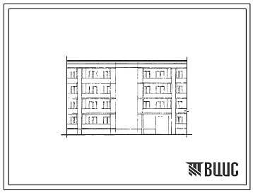 Типовой проект IТТЖ-464АС-10п Четырехэтажная односекционная семиквартирная блок-вставка (двухкомнатных 2Б — 7). Для строительства в IV климатическом районе Таджикской ССР сейсмичностью 9 баллов на грунтах II типа просадочности.