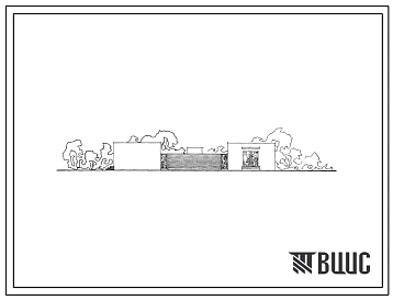 Типовой проект 244-5-23с Душевой павильон пионерского лагеря-базы отдыха на 320/280 мест, со стенами из местных материалов,  для строительства в 4А и 4Г климатических подрайонах сейсмичностью 7 и 8 баллов