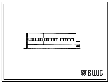 Фасады Типовой проект 802-9-77.87 Рампа приема и отгрузки свиней. Размеры здания - 12x18 м. Расчетная температура: -20, -30, -40°С. Стены - панельные легкобетонные. Покрытие - железобетонные плиты по железобетонным балкам
