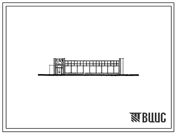 Типовой проект 274-12-24 Унифицированное здание промтоварных магазинов торговой площадью 450м2 (шесть технологических планировок; «Женская одежда», «Мужская одежда», «Культтовары», «Радиотовары», «Ткани», «Книги») для строительства в 1В климатическом подр