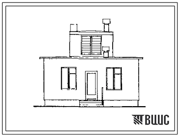 Типовой проект 501-40 Одноэтажное здание для рабочих, связанных с промывкой вагонов