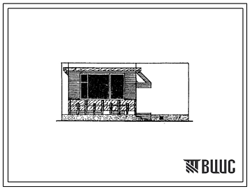 Типовой проект 185-000-278с.84 2-комнатный летний садовый домик. Для строительства в 3В,4Б,4В климатических подрайонах Азербайджанской ССР сейсмичностью 7 баллов.