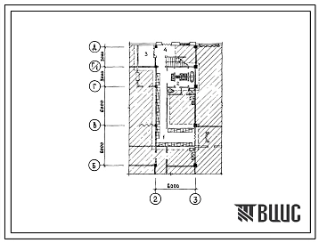 Типовой проект П-4-60(408-20-57.85) Вспомогательные помещения 1 этажа межрайонной типографии 20,0 млн.единиц печати в год с офсетным способом печати, (убежище на 60 человек, размеры убежища 18м на 6м, режимы вентиляции 1,2).