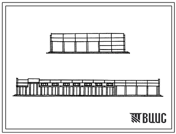 Типовой проект 409-15-67 Баз дорожного ремонтно-строительного управления (комплекс зданий и сооружений). Блок вспомогательных служб. Стены панельные