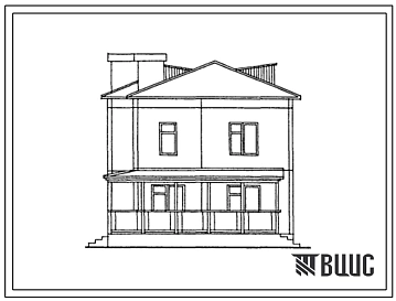 Типовой проект 141-203-15с.13.86 Двухэтажный одноквартирный 5-комнатный жилой дом (для Азербайджанской ССР)