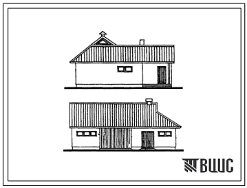 Типовой проект 193-000-177 Сблокированная хозяйственная постройка.