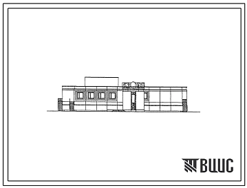 Типовой проект 271-20-166м.13.87 Столовая на 100 мест. Для Республики Саха (Якутия). Грунты вечномерзлые. Здание одноэтажное. Стены из легкобетонных панелей по серии 1.090.1-4м.
