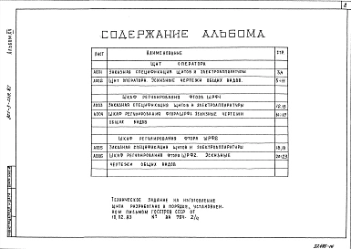 Альбом 15 Задание заводу-изготовителю. Эскизные чертежи общих видов  