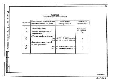 Альбом 3 Спецификации оборудования