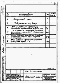 Альбом 4 Ведомости потребности в материалах. Часть 1