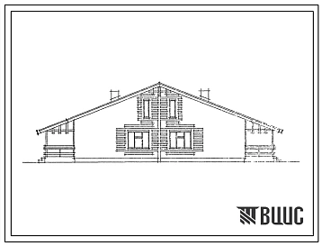 Типовой проект 184-188-4.2.87 1-этажный 2-квартирный жилой дом с 2-комнатными квартирами со стенами из кирпича. 1,2,3 уровни инженерного обеспечения. Для Нечерноземной зоны РСФСР.