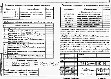 Альбом 2 Технологические трубопроводы и сигнализация резервуаров емк. 50-20000 м3