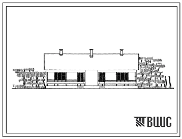 Типовой проект 185-42-45с/69 1-этажный 2-квартирный 2-комнатный жилой дом для строительства в 4 строительно-климатической зоне, в районах с сейсмичностью 7 и 8 баллов.