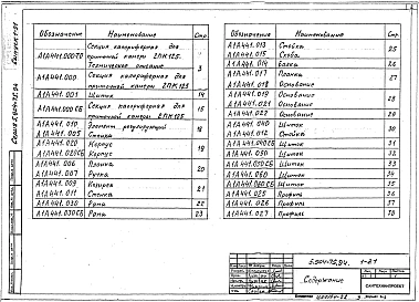 Выпуск 1-21 Калориферная секция для приточной камеры 2ПК125. Рабочие чертежи