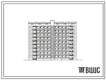 Типовой проект 135-0303с.87 Блок-секция общежития квартирного типа на 186 человек (СТЕНЫ ИЗ ОДНОСЛОЙНЫХ ЛЕГКОБЕТОННЫХ ПАНЕЛЕЙ, Ориентация свободная, Сейсмичность 7 и 8 баллов, Девятиэтажные)