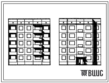Типовой проект 94-06/1 Пятиэтажная крупнопанельная блок-секция на 15 квартир, левая (Р.2Б-2Б-2Б)