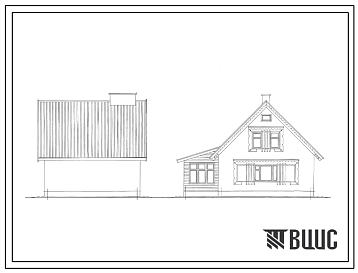 Типовой проект 183-221-10.85 Мансардный одноквартирный 3-комнатный жилой дом со стенами из газосиликатных блоков для индивидуальных застройщиков