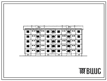 Типовой проект 69-016с/1 Пятиэтажная блок-секция двойная на 20 квартир типа 3Б. Для строительства в г.Алма-Ата, в районе сейсмичностью 9 баллов