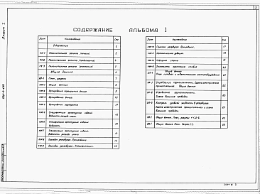 Альбом 1 Пояснительная записка, архитектурно-строительные решения, конструкции железобетонные, отопление и вентиляция, водопровод и канализация, электротехническая часть, электроавтоматика.     