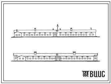 Типовой проект 801-69  Коровник на 100 молочных коров привязного содержания (варианты планировки I-IV).