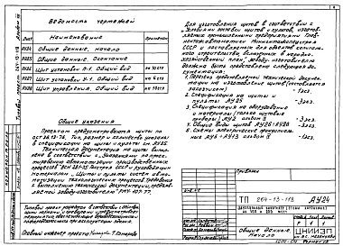 Альбом 8 Автоматизация сантехустройств. Задание заводу на изготовление щитов