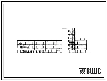 Типовой проект 272-11-5/77 Универмаг торговой площадью 5470 м2 (в том числе отдел продовольстенных товаров 900 м2). Для строительства в IВ климатическом подрайоне, II и III климатических районах.