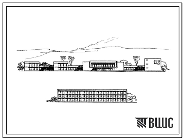 Типовой проект 225-1-112с Десятилетняя общеобразовательная школа на 30 классов (1176 учащихся) с сейсмичностью 7 и 8 баллов.