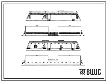 Типовой проект 291-8-23с.88 Физкультурно-оздоровительный комплекс ( в легких металлических конструкциях) (ФОК-1). Сейсмичность 7, 8 баллов. Стены из трехслойных металлических панелей.