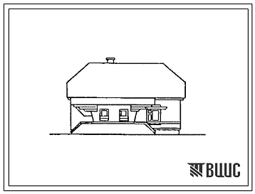 Типовой проект 411-1-126.85 Одноквартирный двухкомнатный кордон. Стены кирпичные