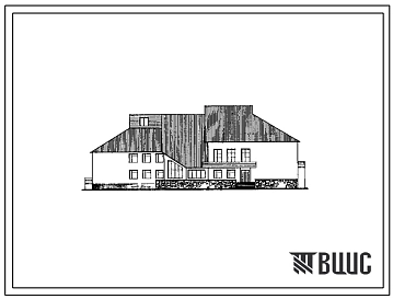 Типовой проект 264-16-9.13.90 Комплексный центр просвещения, культуры и спорта. Для строительства в Новосибирской области. Здание одно-, двухэтажное. Стены из кирпича.