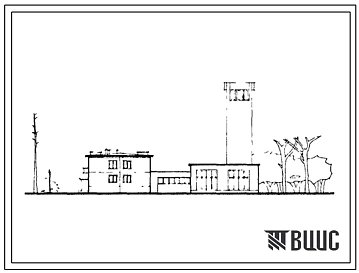 Типовой проект 416-6-7 Пожарное депо на 2 автомашины.