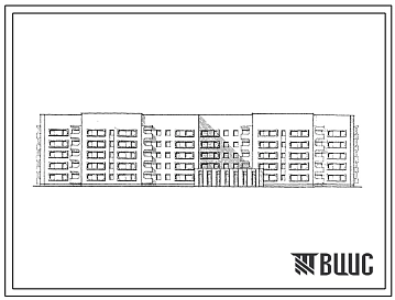 Типовой проект 164-114-102с.86 Общежитие 5-этажное на 426 человек для рабочих и служащих
