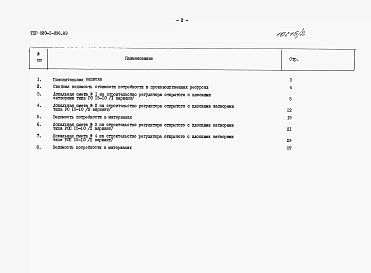 Альбом 2  Регулятор открытый без переезда РО 15-10 и с переездом РОП 15-10. Сметы. Ведомости потребности в материалах     