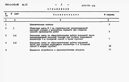 Альбом 11 Сметы. Подземная часть.