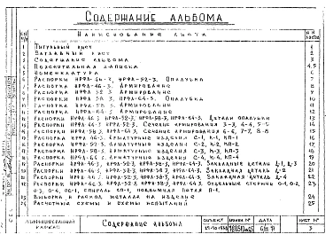 Альбом 1 Рабочие чертежи