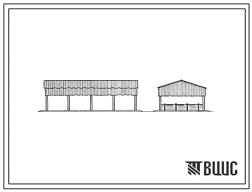 Типовой проект 709-137 Навес для оборудования (тукосмесительная установка).