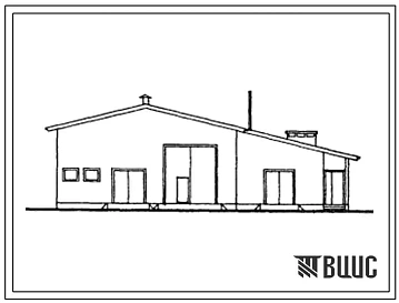 Типовой проект 807-11-23.13.87 Проходная с дезинфекционным блоком и электрокотельной (для строительства в Эстонской ССР)